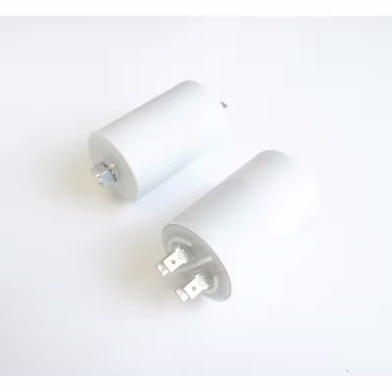 Работен кондензатор CBB60-1B, 450VAC, 5uF, 4 кабeлни обувки, Ф30x55mm