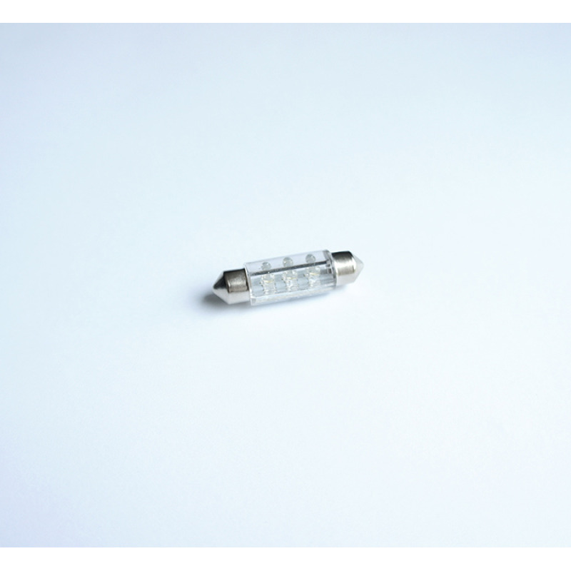 Автомобилна лампа LED бяла 12V Ф11х39mm