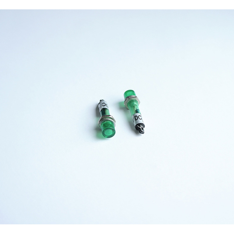 Автомобилен плафон оранжев/зелен 12V Ф5mm