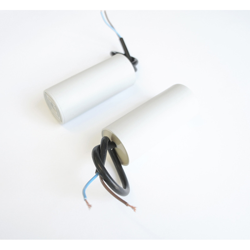 Работен кондензатор CBB60, 450VAC, 12uF, кабел, Ф35x70mm