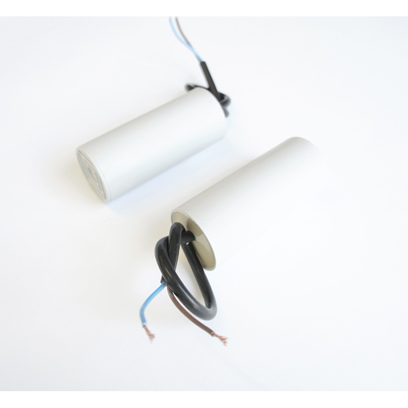Работен кондензатор CBB60, 450VAC, 20uF, кабел, Ф40х70mm