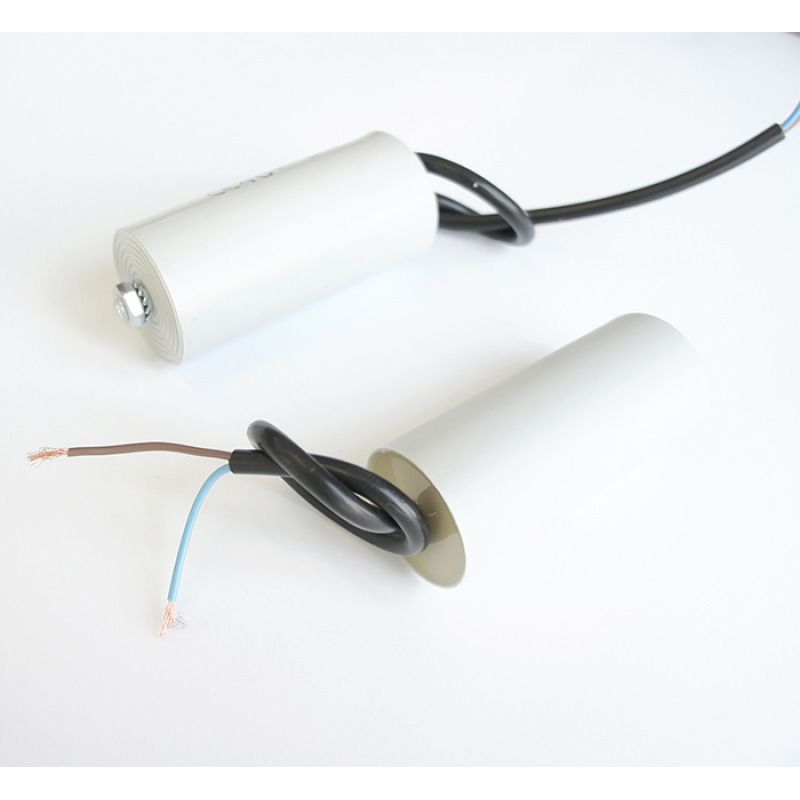 Работен кондензатор CBB60, 450VAC, 30uF, кабел, Ф40x95mm