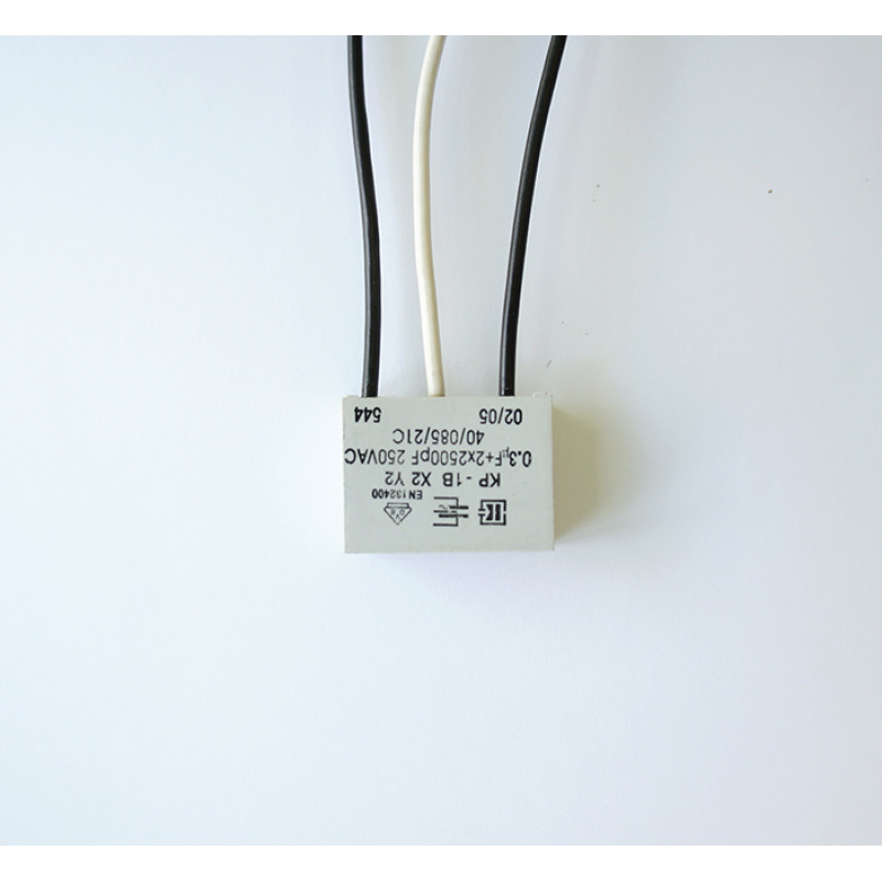 Филтров кондензатор 250V 0,3uF+2х2500pF с 3 извода