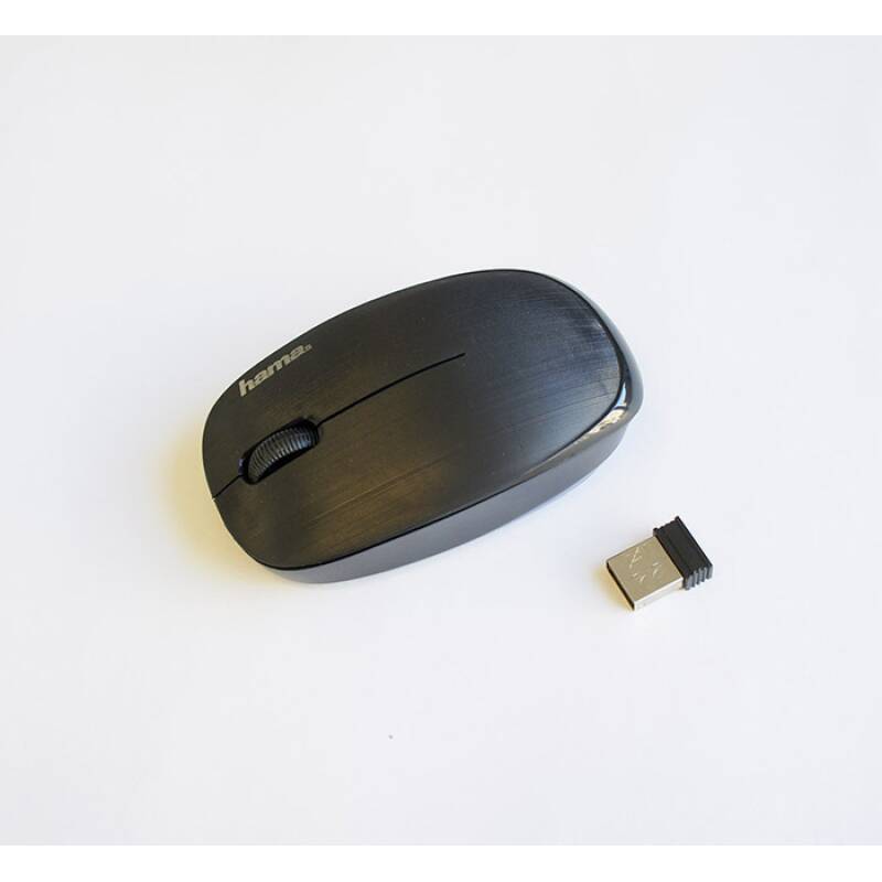 Оптична, безжична мишка, MW-110, черна, USB, DPI=1000