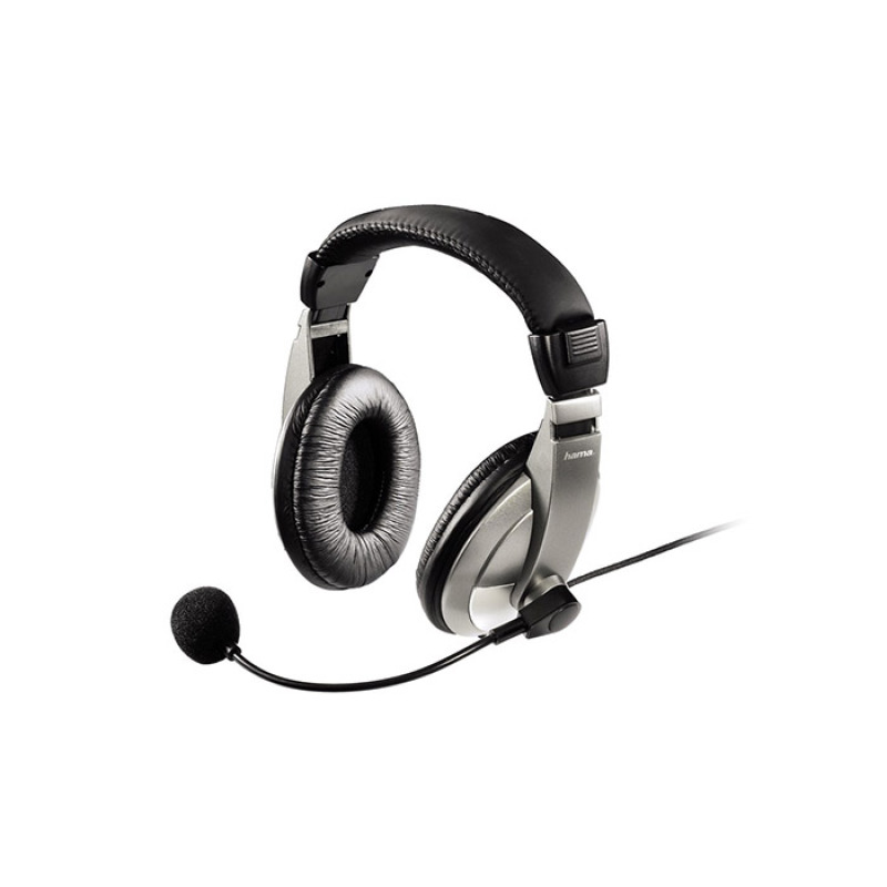 Слушалки HS-P200, кожени, големи, стерео, с микрофон, 105dB