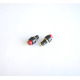 Бутон с 2 положения задържащ червен кръгъл 250V 1A Ф10mm