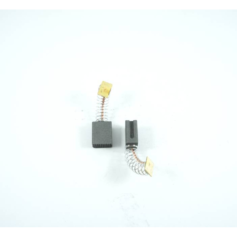 Въглено-графитна четка с канал и пружина с накрайник профил 6,3x11x13mm