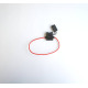 Автомобилно гнездо, държач за предпазител, 14x19mm, 12VDC, 24VDC, 0,75mm2
