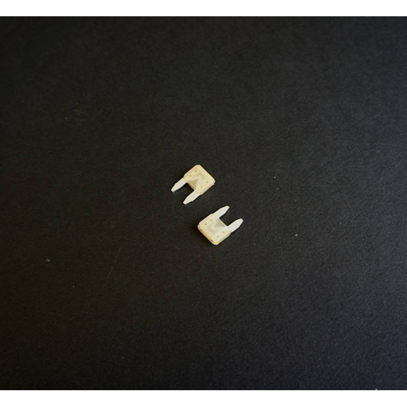 Автомобилен предпазител мини бял 10x16mm 25A