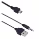 Кабел USB-A(м)/MINI USB(м)+JACK(м) 0,5m