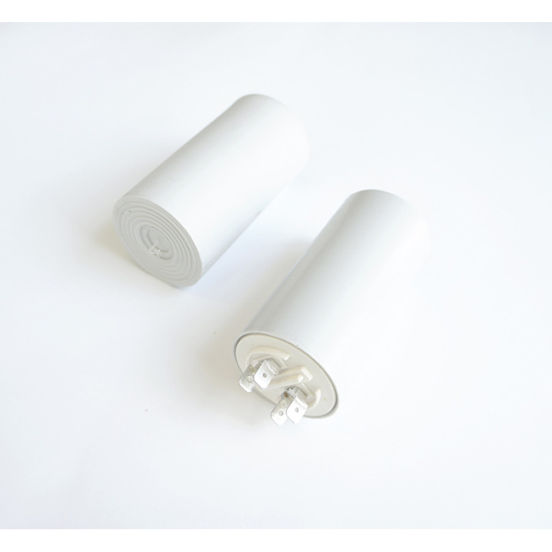 Работен кондензатор RP2-1B 450VAC, 100uF, 4 кабeлни обувки, Ф60x120mm