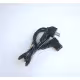 Захранващ кабел за захранване KPO2772B, компютър, ъглов, 220VAC, 10A, 1,5m, 3x0,75mm2
