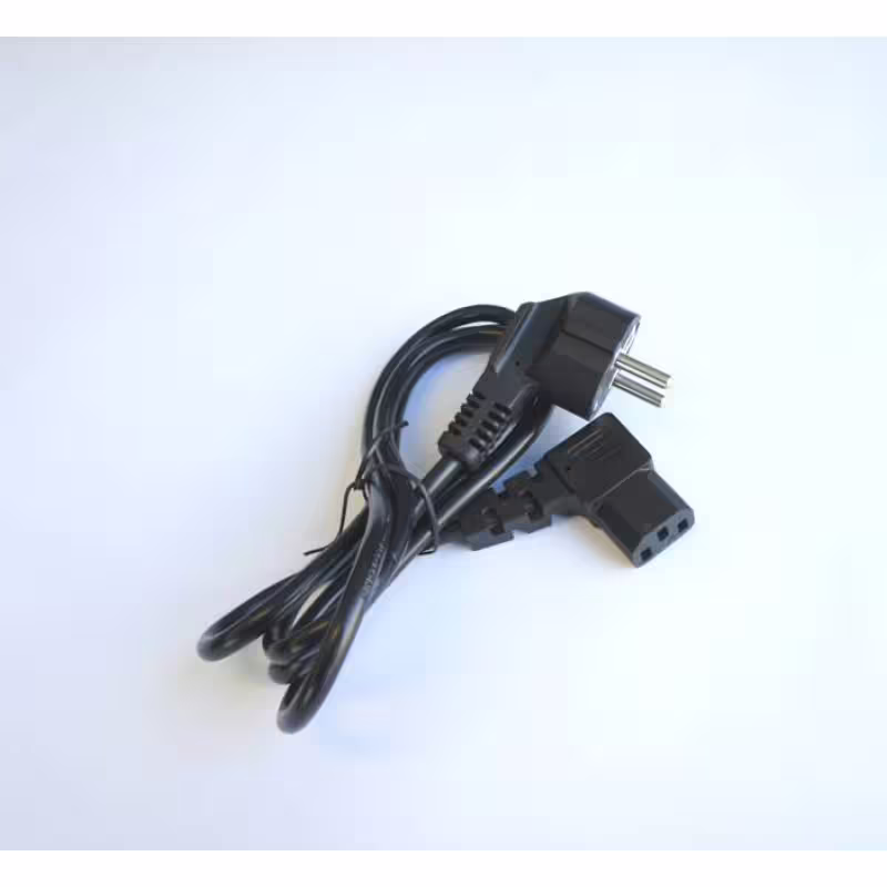 Захранващ кабел за захранване KPO2772B, компютър, ъглов, 220VAC, 10A, 1,5m, 3x0,75mm2