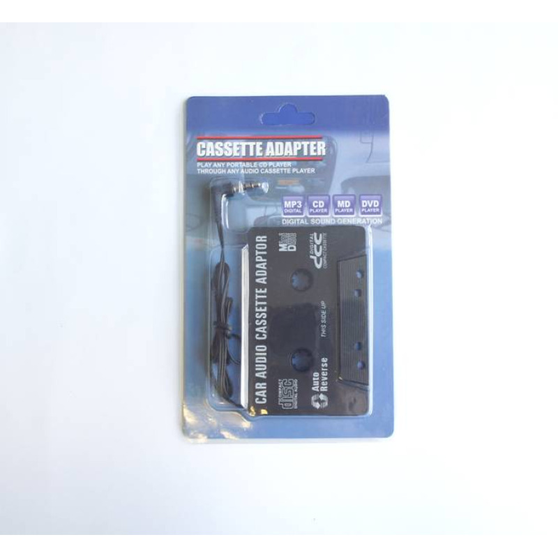Автомобилна, адаптерна AUX касета 12V-24V за MP3 1m