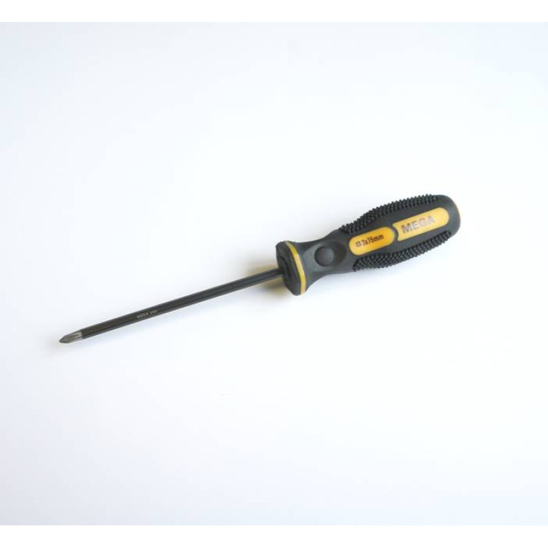 Отвертка кръстата MEGA с намагнитен връх 3x75mm