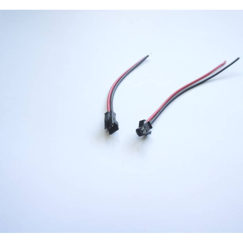 Захранващ кабел с контра, комплект мъжки+женски 2pin 0,5m