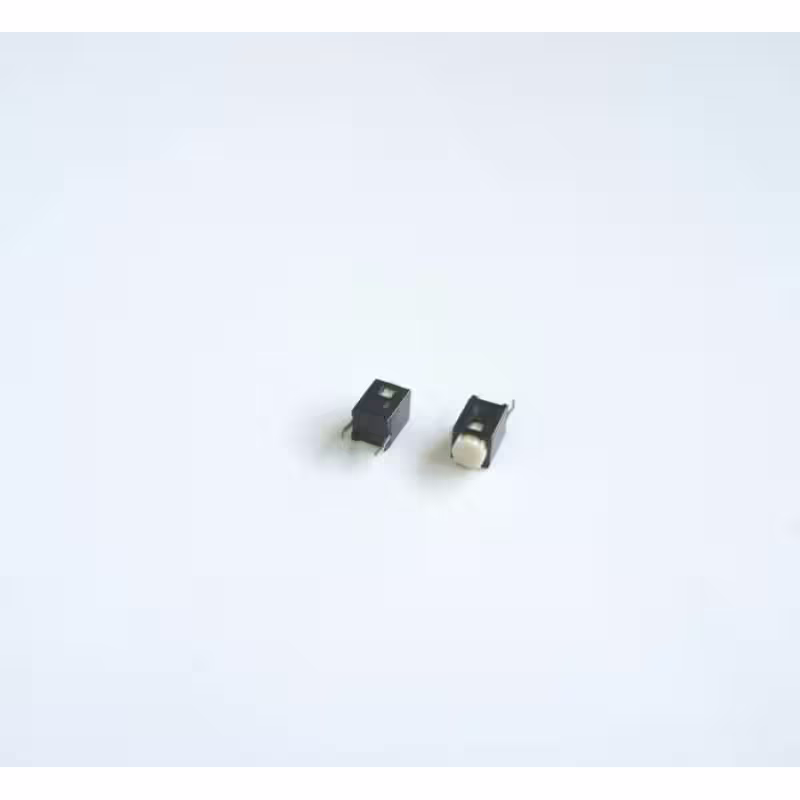 Малък бутон 2pin 6x6x9mm незадържащ НО бял 12V H=1mm