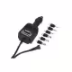 Автомобилно зарядно, комбинирано с накрайници, от 1,5V до 12V, 0,8A