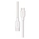 Кабел, бързо зареждане, бял, USB-A(м), MICRO USB(м), 1m, 2.1A