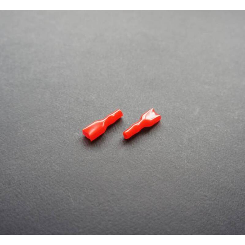 Капачка/маншон за кабелна обувка силиконова червена 6,3mm