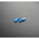 Капачка/маншон за кабелна обувка силиконова синя 6,3mm