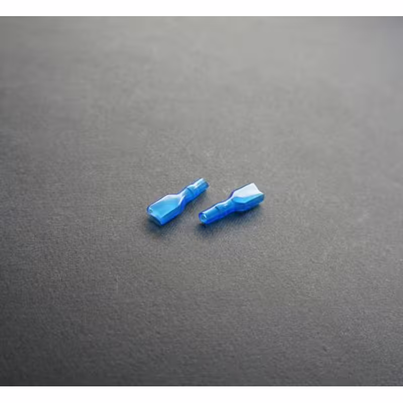 Капачка/маншон за кабелна обувка силиконова синя 6,3mm