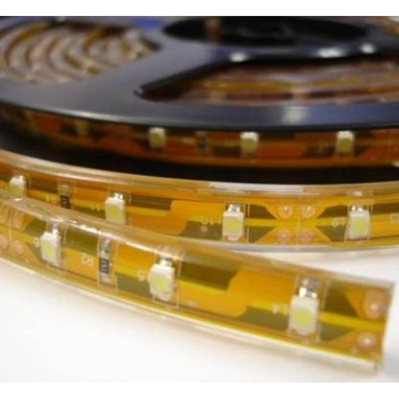 Светодиодна лента с 60 диода IP44 самозалепваща студено бяла 12V 4,8W