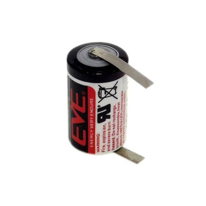 Литиева батерия EVE, пластини, 3,6VDC, 1200mAh, ER14250, 1/2AA