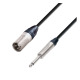 Кабел за микрофон, апаратура, MONO, 6,3mm JACK(м), CANON(м), 5m