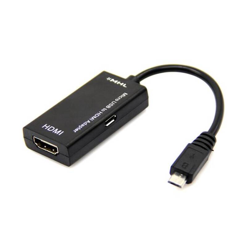 Кабел с конвертор MHL, преобразувател, HDMI(ж), MICRO USB(м), 0,15m
