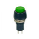 Бутон PBS-11B, незадържащ, зелен, НО, 220VAC, 2A, Ф12mm, SPST