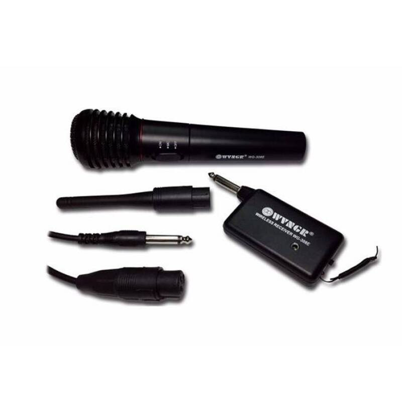 Микрофон безжичен/с кабел 2m динамичен WG-308E