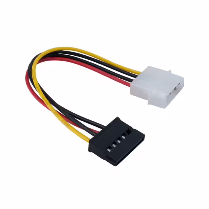 Захранващ кабел MOLEX-F/SATA за компютър 0,2m 220V