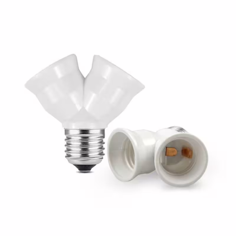 Фасунга преходна от E27 към 2xE27