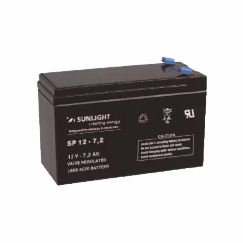 Акумулаторна оловна батерия SUNLIGHT 12V 7,2AH 151х65х94mm
