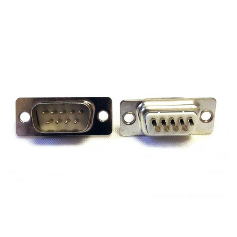Букса за кабел метална RS232 9pin(м)