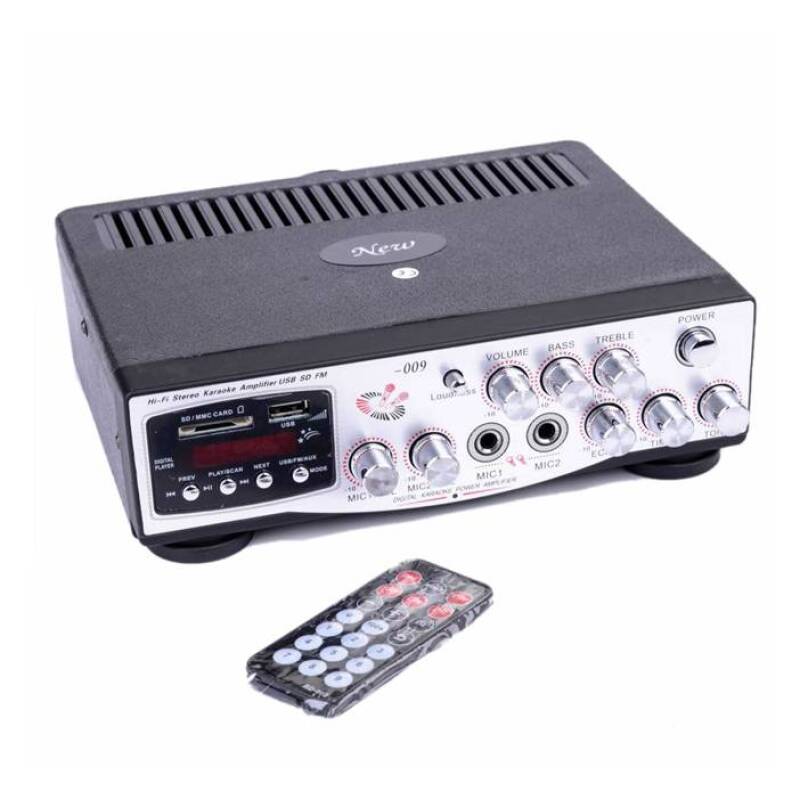 Караоке, блутууд, домашен, аудио усилвател MA-009, FM, SD, USB, 2x30W, 220VAC
