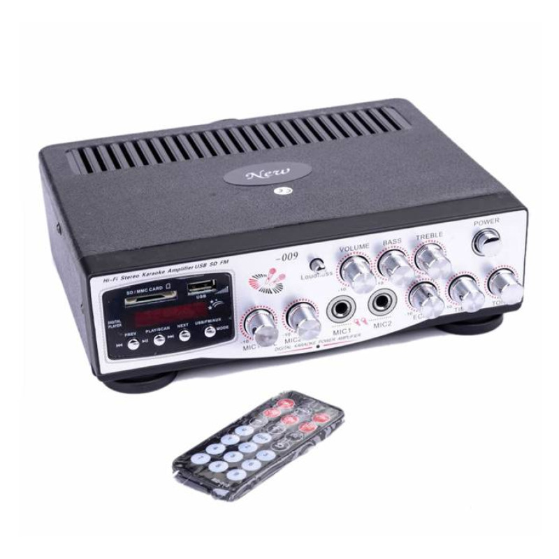 Караоке, блутуут, домашен, аудио усилвател MA-009, FM, SD, USB, 2x30W, 220VAC
