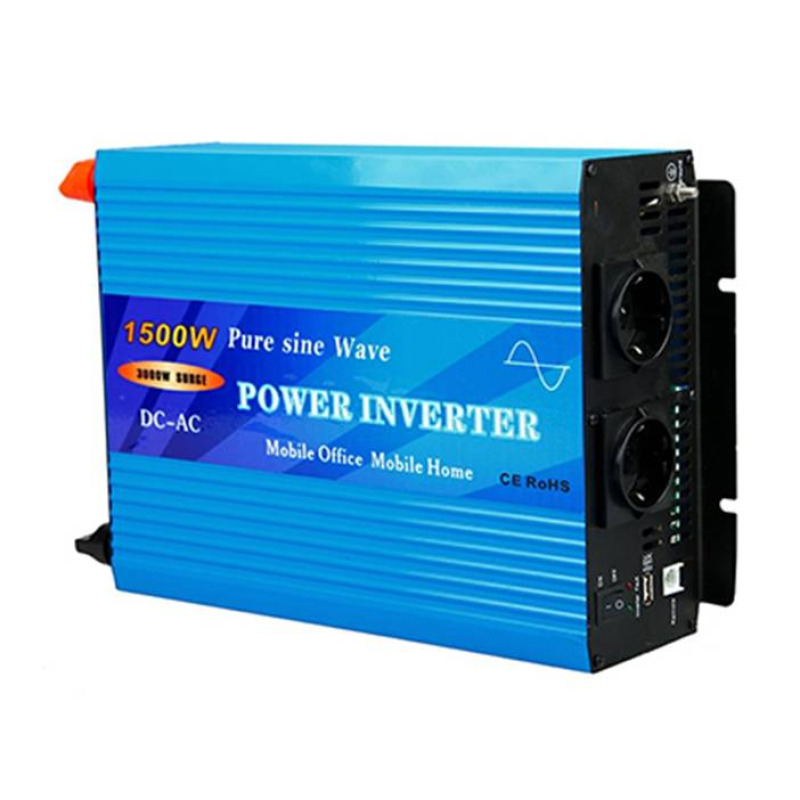 Инвертор синусоидален TY-1500-S 24VDC/220VAC 1500W