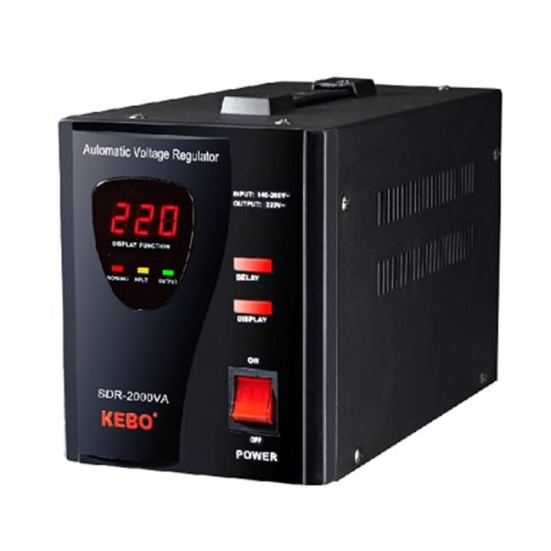 Стабилизатор на напрежение SDR-2000,  релета, от 140VAC до 260VAC, 220VAC, 2000VA