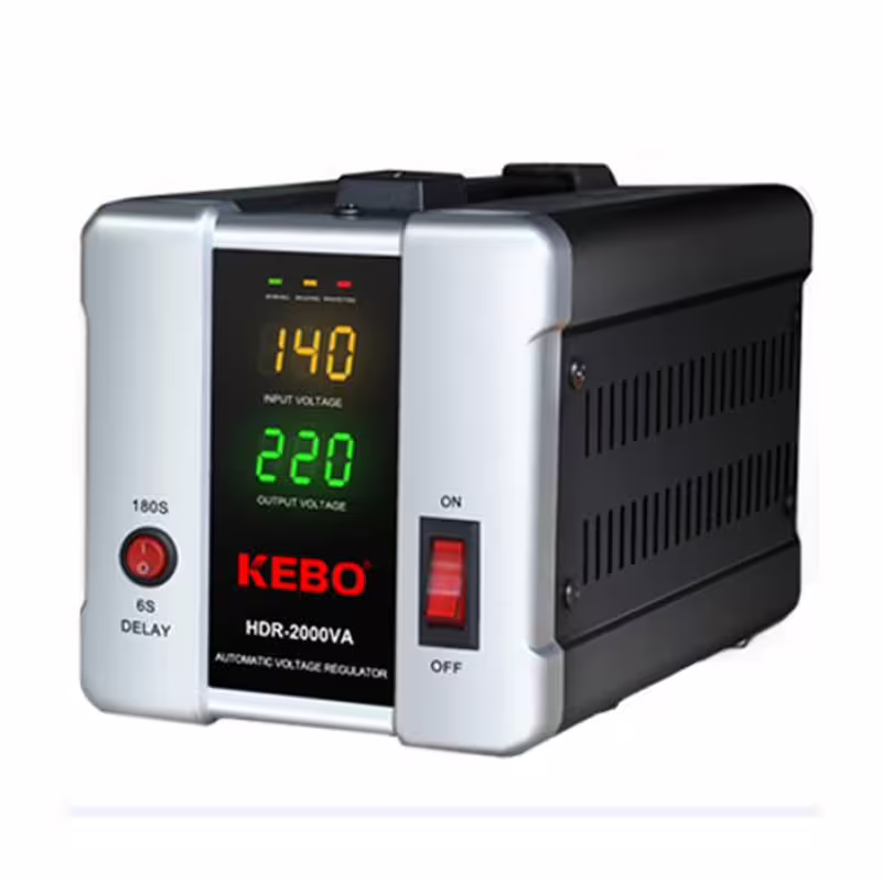 Стабилизатор на напрежение с релета HDR-2000 140VAC/260VAC 220VAC 2000VA