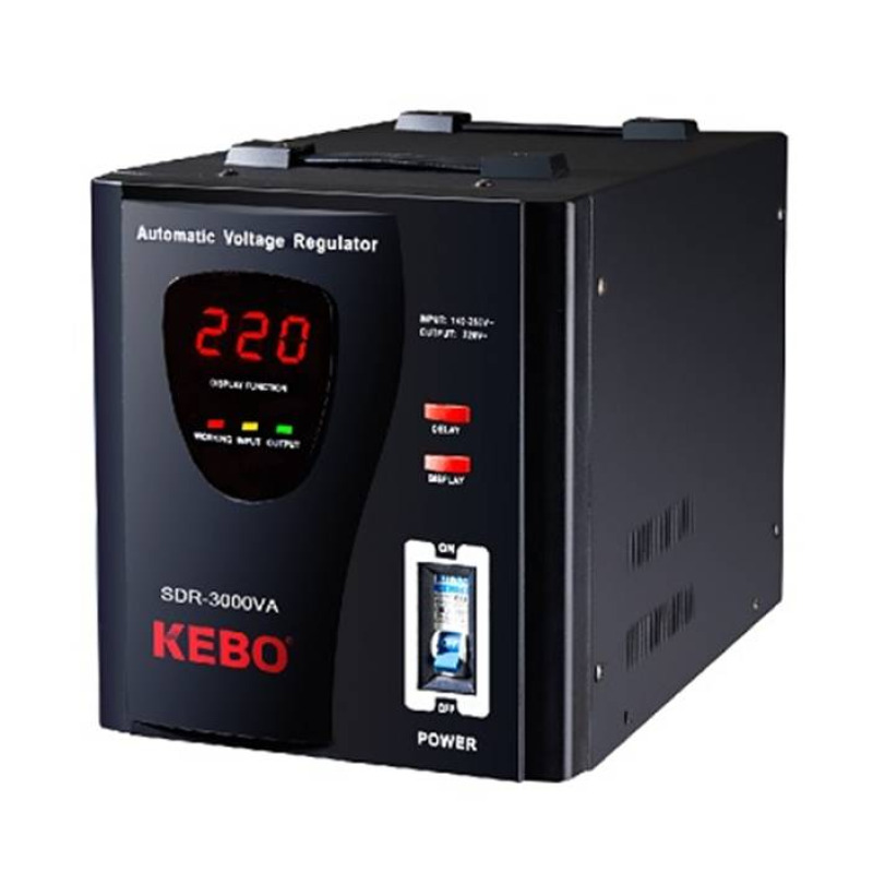 Стабилизатор на напрежение с релета SDR-3000 140VAC/260VAC 220VAC 3000VA