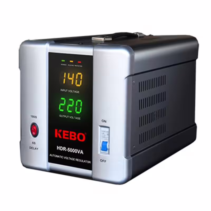 Стабилизатор на напрежение с релета HDR-5000 140VAC/260VAC 220VAC 5000VA