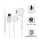 Слушалки тапи с микрофон YOURZ и кабел TYPE-C стерео 124dB