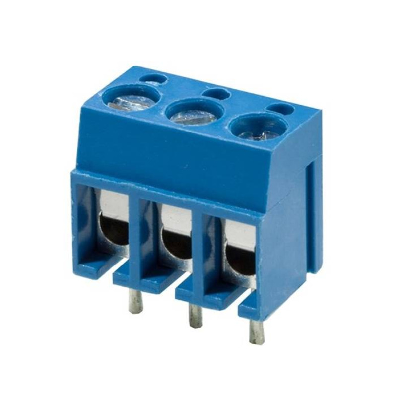 Лустер клема за платка 16A 220V синя 3pin 1,5mm2