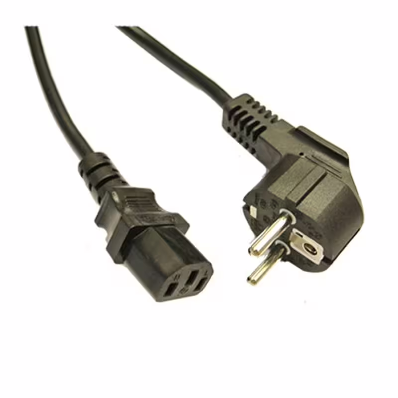 Захранващ кабел за захранване, компютър, прав, 220VAC, 10A, 5m, 3x0,75mm2