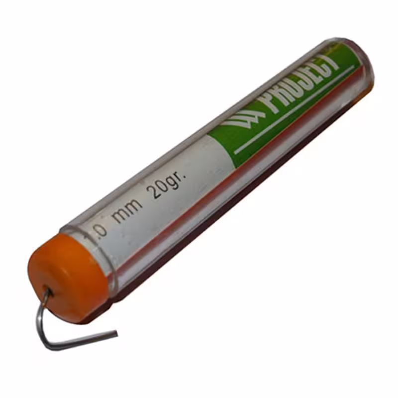 Тинол за запояване PROJECT, Ф1mm, 20g, Sn60, Pb40, 3%
