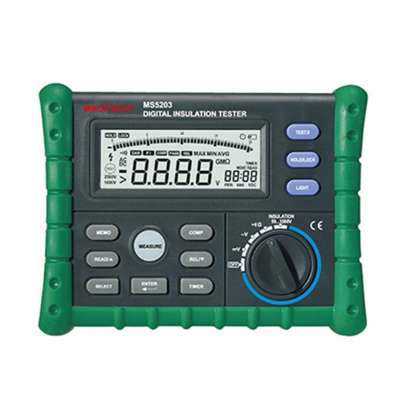 Тестер тип мегер KPS-MA100, зумер, съпротивление на изолация, OHM, VAC, VDC