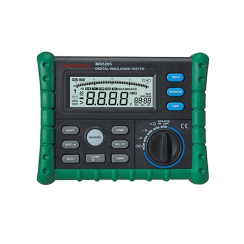 Тестер MS5205 със зумер за съпротивление на изолация | OHM | VAC | VDC