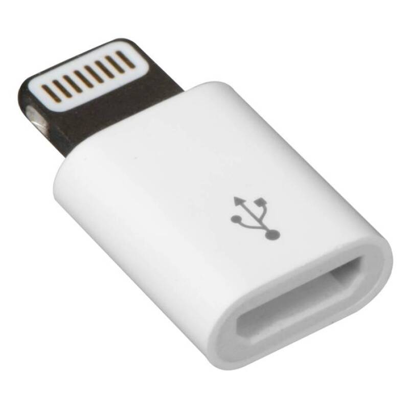 Преходна букса, MICRO USB(ж), Apple lighining(м)